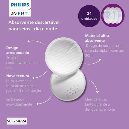 Philips Avent Disposable Breast Pads Pack Of 24 - Image 3