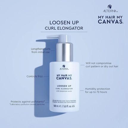 My Hair. My Canvas. Loosen Up Vegan Curl Elongator 5.0 Oz