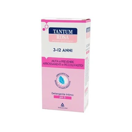 Angelini Tantum Rosa Intimo Quotidiano 3 12 Years Intimate Cleanser Ph 5 200 Ml