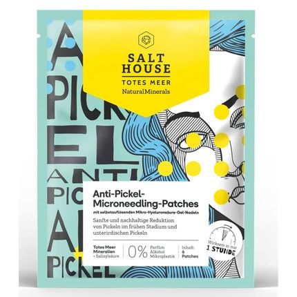 Salthouse Natural Minerals Anti-Acne Microneedling Patches With Hyaluronic Acid Gel Needles