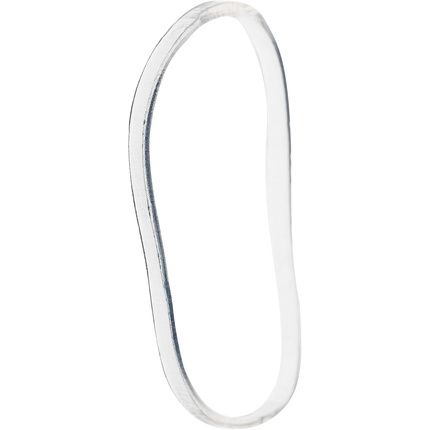 Brushworks Clear Flexi Elastic Hair Bands - 100 Pieces