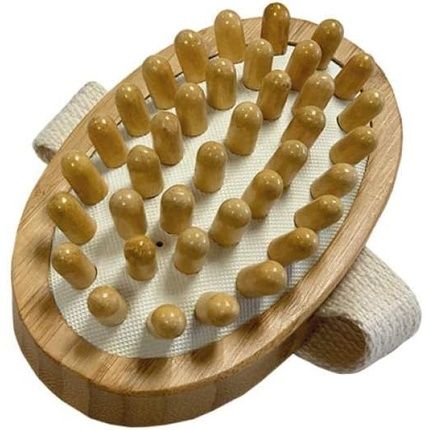 Naturabio Cosmetics Natural Bamboo Anti-Cellulite Massage Brush 300G