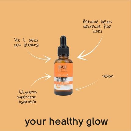 Face Facts Vitamin C Facial Serum Brightening Hydrating 30Ml