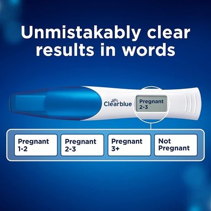 Clearblue Pregnancy Test Double-Check & Date Combo Pack 2 Tests - Image 3