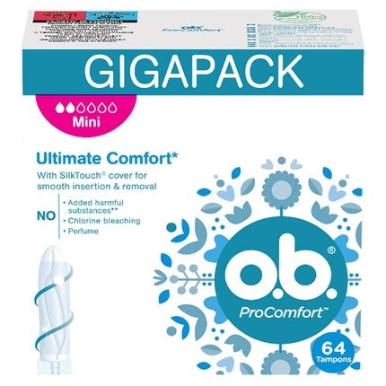 O.B. Procomfort Tampons Mini - 64 Pieces