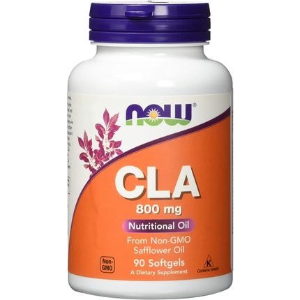 Now Foods Cla 800Mg Conjugated Linoleic Acid From Safflower Oil Non-Gmo 90 Capsules