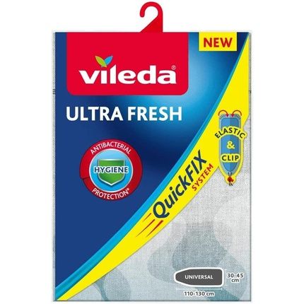 Vileda Ultra Fresh Ironing Board Cover For Steam Iron Station, Antibacterial