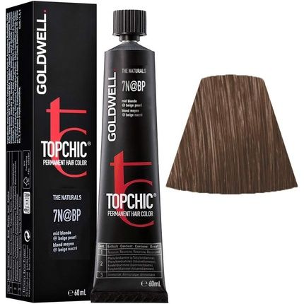 Goldwell Topchic Hair Color Tube 7Nbp Mid Blonde 60Ml - Image 3