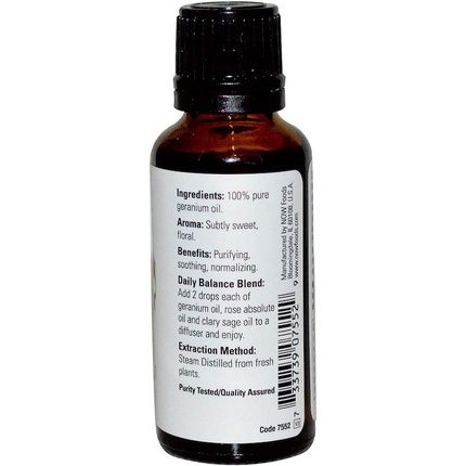 Now Foods Geranium Oil 1 Fl Oz 30Ml - Image 3