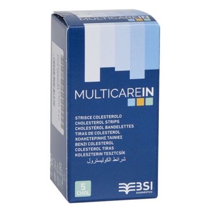 Multicare In Cholesterol 5 Test Strips