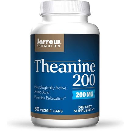 Jarrow Formulas Theanine 200Mg Neurologically Active Amino Acid 60 Count