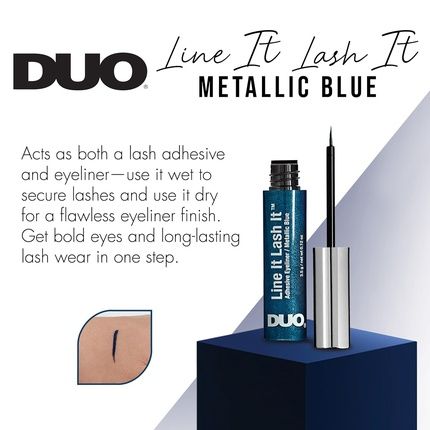 Duo Line It Lash It Metallic Blue - Image 3