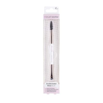 Brushworks Brow Duo Brush White/Gold 100G