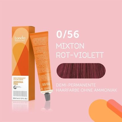 Londa Professional Demipermanent Hair Color Without Ammonia 056 Mixton Redviolet 60Ml