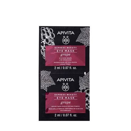 Apivita Express Beauty Antiwrinkle Eye Mask With Grape 2X2Ml