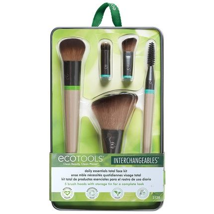 Ecotools Essentials Total Face Fit Interchangeable Brush Set For Daily Face Essentials