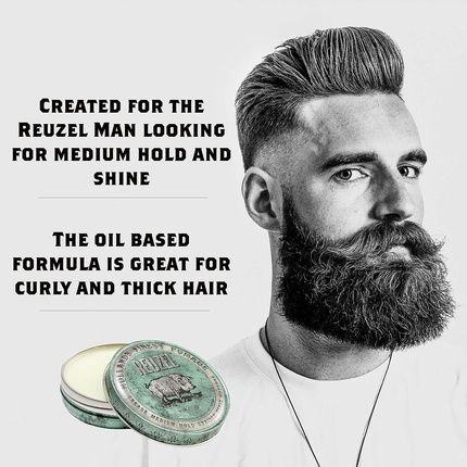 Reuzel Green Grease Medium Hold Pomade Hair Holding Wax For Men 113G