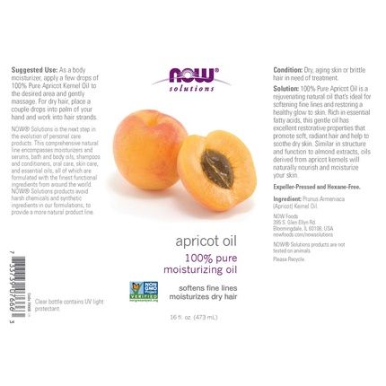 Now Foods Apricot Oil 473Ml