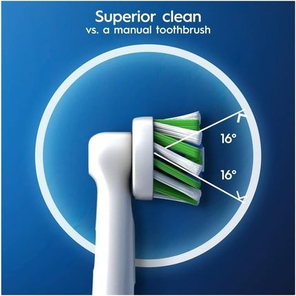 Oral-B Cross Action Electric Toothbrush Head With Cleanmaximiser Technology Pack Of 4 - Image 3