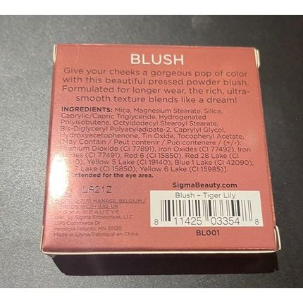 Sigma Beauty Peachy Gold Metallic Blush Palette Long Lasting Pressed Blush - Image 3
