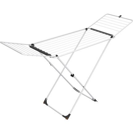 Vileda Universal Drying Rack Made Of Steel, 18 M Drying Line Length, With Wheels