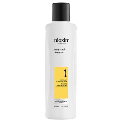 Nioxin System 1 Shampoo Cleanser For Fine Natural Hair Thinning Slightly