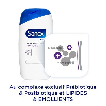 Sanex Biomeprotect Atopicare Calming Shower Cream For Reactive Skin - Image 3