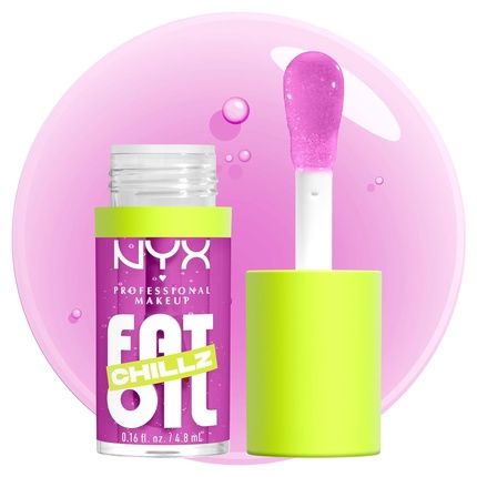 Nyx Professional Makeup Fat Oil Chillz Moisturizing Shiny Vegan Tinted Lip