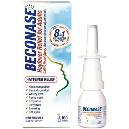 Hayfever Relief Nasal Spray For Adults 100 Sprays
