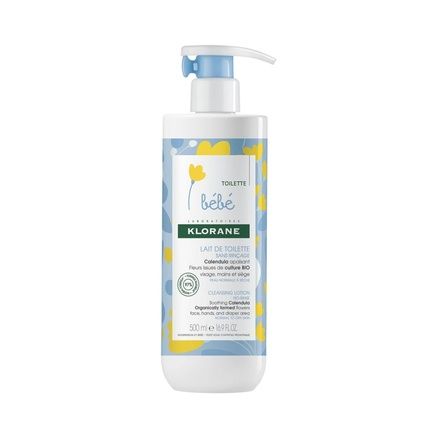 Klorane Calendula Organic Baby Cleansing Milk For Normal To Dry Skin 500Ml
