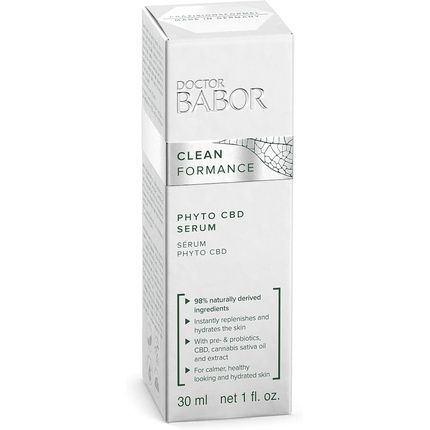 Doctor Babor Cleanformance Phyto Cbd Serum With Cannabidiol And Sustainable Tree Bark Extract 30Ml