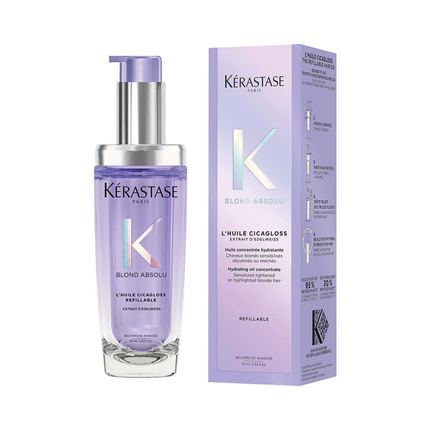 Krastase Blond Absolu Cicagloss Refillable Hair Oil 75 Ml Moisturizing Oil For Blonde Hair