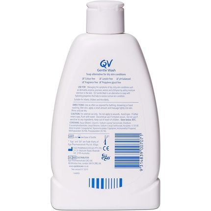 Qv Gentle Wash 250G Soap-Free Moisturising Low Irritant Ph Balanced Body Wash For Eczema And Dry Skin Conditions - Image 3