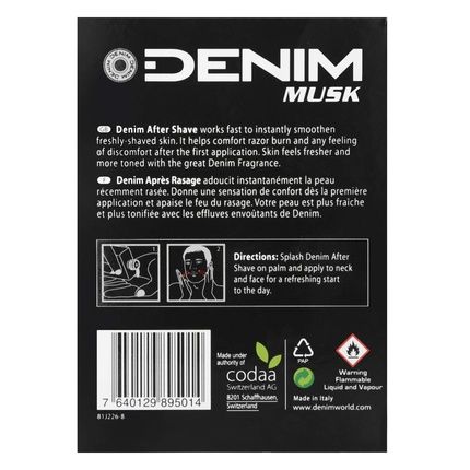 Denim Musk Aftershave 3.4Oz 100Ml - Image 3