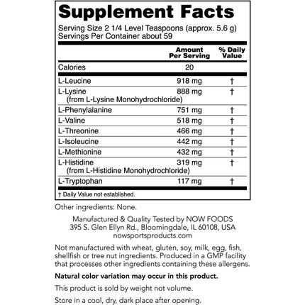 Now Foods Sports Amino-9 Essentials Powder 11.64Oz 330G