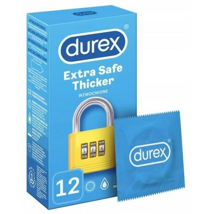 Durex Extra Safe Condoms 12 Pieces Thick Lubricated