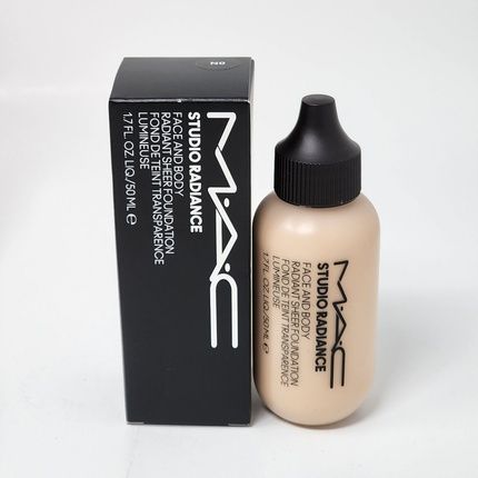 New Authentic Mac Studio Radiance Face And Body Foundation N0 50Ml