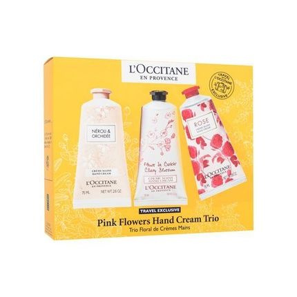 L'Occitane En Provence Pink Flowers Hand Cream Trio Gift Set