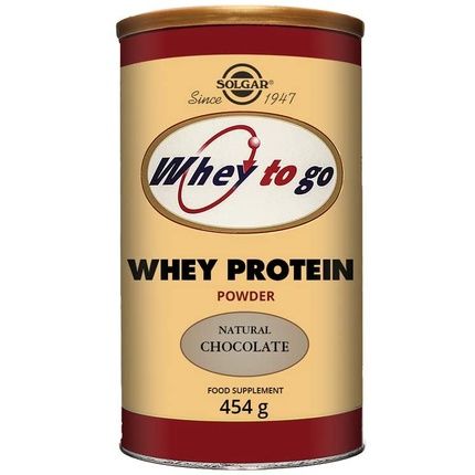 Solgar Whey To Go Natural Chocolate Flavour Protein Powder 454G