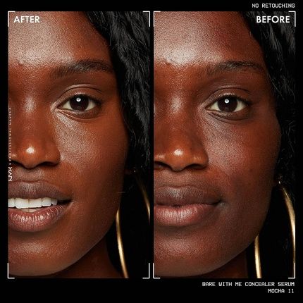 Nyx Professional Makeup Bare With Me Concealer Serum Natural Medium Coverage 9.6Ml 11 Mocha - Image 3