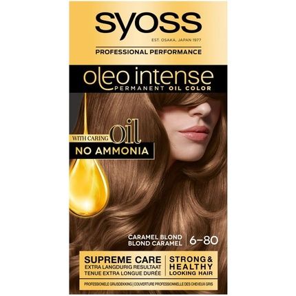 Syoss Color Oleo Intense 6-80 Caramel Blonde Hair Dye