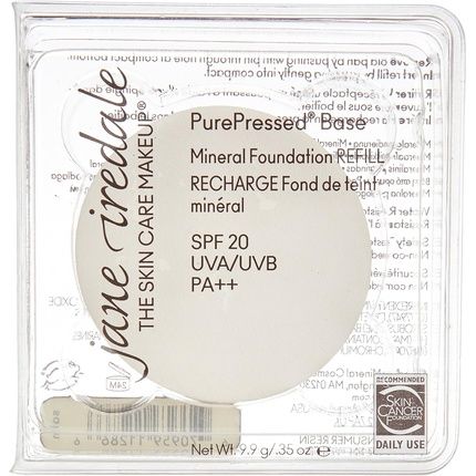 Jane Iredale Purepressed Base Spf 20 Refill Satin 9.9G