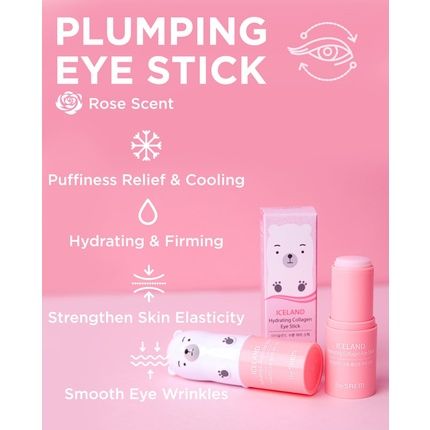 Thesaem Iceland Hydrating Collagen Eye Stick 0.24Oz - Anti-Wrinkle Moisturizing