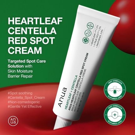 Anua Heartleaf Centella Red Spot Cream Hydration Face Moisturizer
