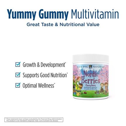Nordic Naturals Nordic Berries Multivitamin Cherry Berry Gummy Berries 120