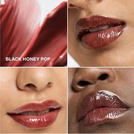 Clinique Pop Plush Creamy Lip Gloss No. 01 Black Honey Pop 3.4Ml - Image 3