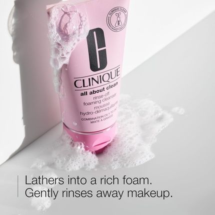 Clinique All About Clean Rinse-Off Foaming Facial Cleanser With Hyaluronic Acid