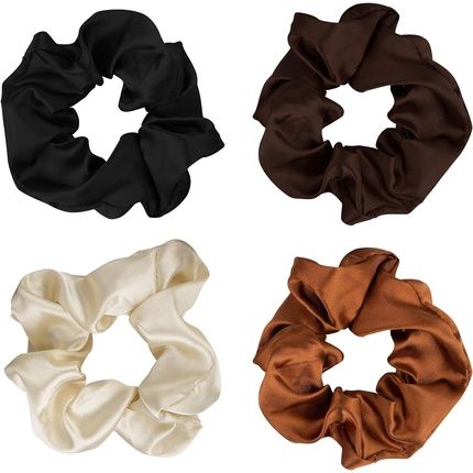 Brushworks Nude Satin Scrunchies - Image 3