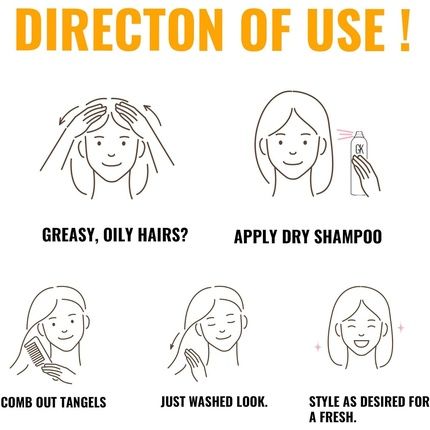 Globales Keratin Gkhair Dry Shampoo For Oily Hair 219 Ml | For Blonde - Image 3