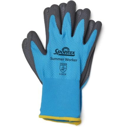 Spontex Summer Worker Gloves With Pu Coating En 388 Touchscreen Compatible Lightweight And Breathable Size M/7 - Image 3